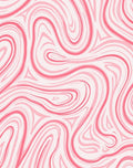 Pink Swirl Marble Pattern Rug