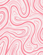 Pink Swirl Marble Pattern Rug