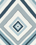 Cool Tone Diamond Pattern Rug
