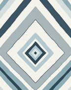 Cool Tone Diamond Pattern Rug