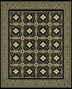 Classic Floral Geometric Pattern Rug