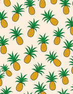 Sunny Tropical Pineapple Pattern Rug