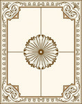 Classic Floral Medallion Border Rug