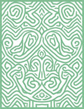 Abstract Swirls and Waves Design Rug