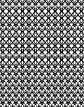 Bold Black White Lace Pattern Rug