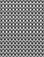 Bold Black White Lace Pattern Rug