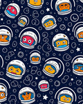 Cosmic Astronaut Faces Pattern Design Rug