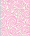 Pink Swirls Abstract Pattern Rug