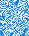 Abstract Blue Green Wavy Swirl Pattern Rug
