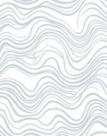 Grey Abstract Flow Line Pattern Rug