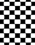 Black and White Soft Checkered Pattern Rug