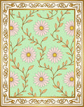 Elegant Floral Vine Pattern Rug