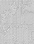 Monochrome Zigzag Interlocking Blocks Rug