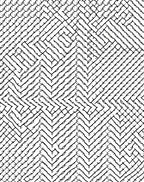 Monochrome Zigzag Interlocking Blocks Rug