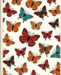 Vibrant Butterfly Patterned Cotton Rug