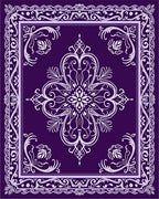 Ornate Paisley Blossom Pattern Rug
