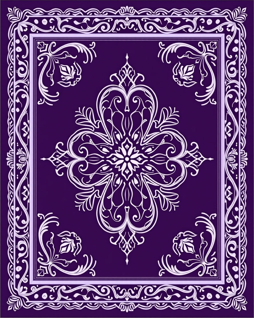 Ornate Paisley Blossom Pattern Rug