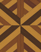 Geometric Wood Grain Pattern Rug