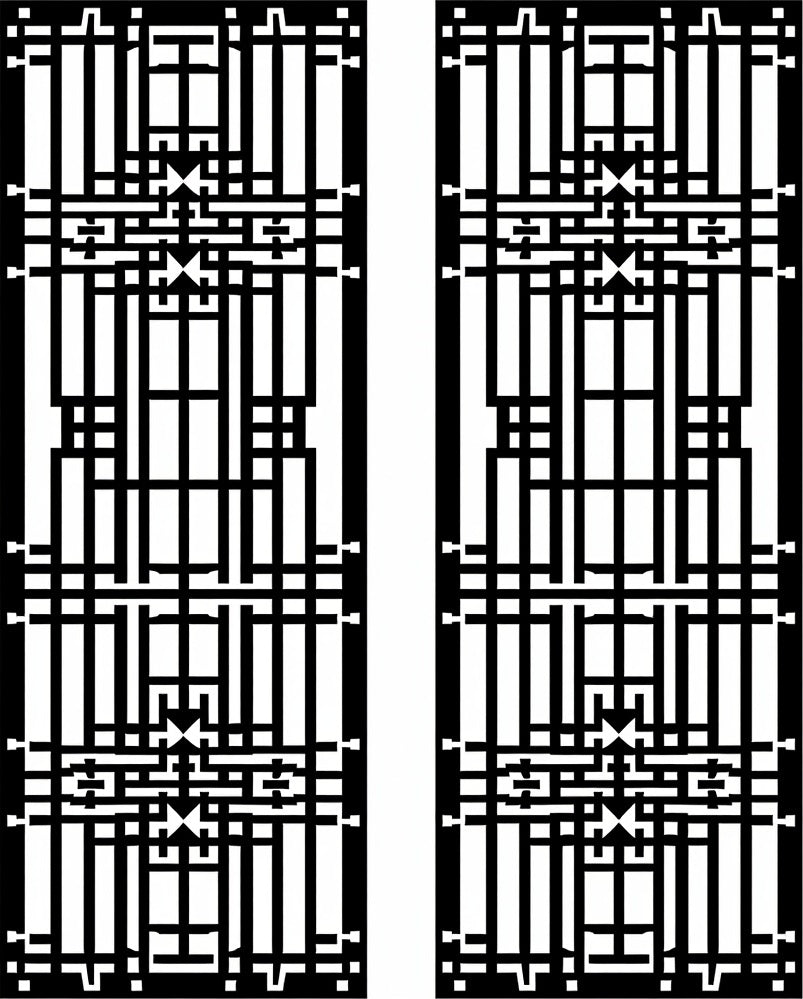 Black White Geometric Art Deco Rug