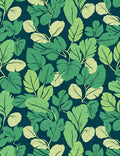 Green Leaf Botanical Pattern Rug