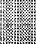 Bold Black 2-Tone Abstract Pattern Rug