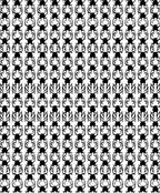 Bold Black 2-Tone Abstract Pattern Rug