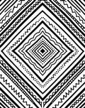 Bold Geometric Diamond Pattern Rug
