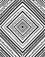Bold Geometric Diamond Pattern Rug
