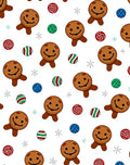 Holiday Gingerbread Man Candy Collection Rug