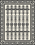 Bold Tribal Geometric Design Rug