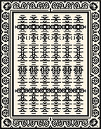 Bold Tribal Geometric Design Rug