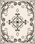 Ornate Floral Art Nouveau Design Rug