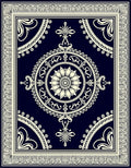 Classic Mandalas With Floral Accents Rug