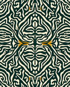 Abstract Zebra Patterned Design Rug