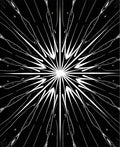 Starburst Radial Abstract Pattern Rug