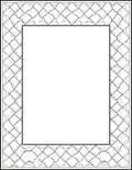 Geometric Chain Link Pattern Rug