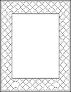 Geometric Chain Link Pattern Rug