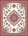 Classic Floral Medallion Pattern Rug