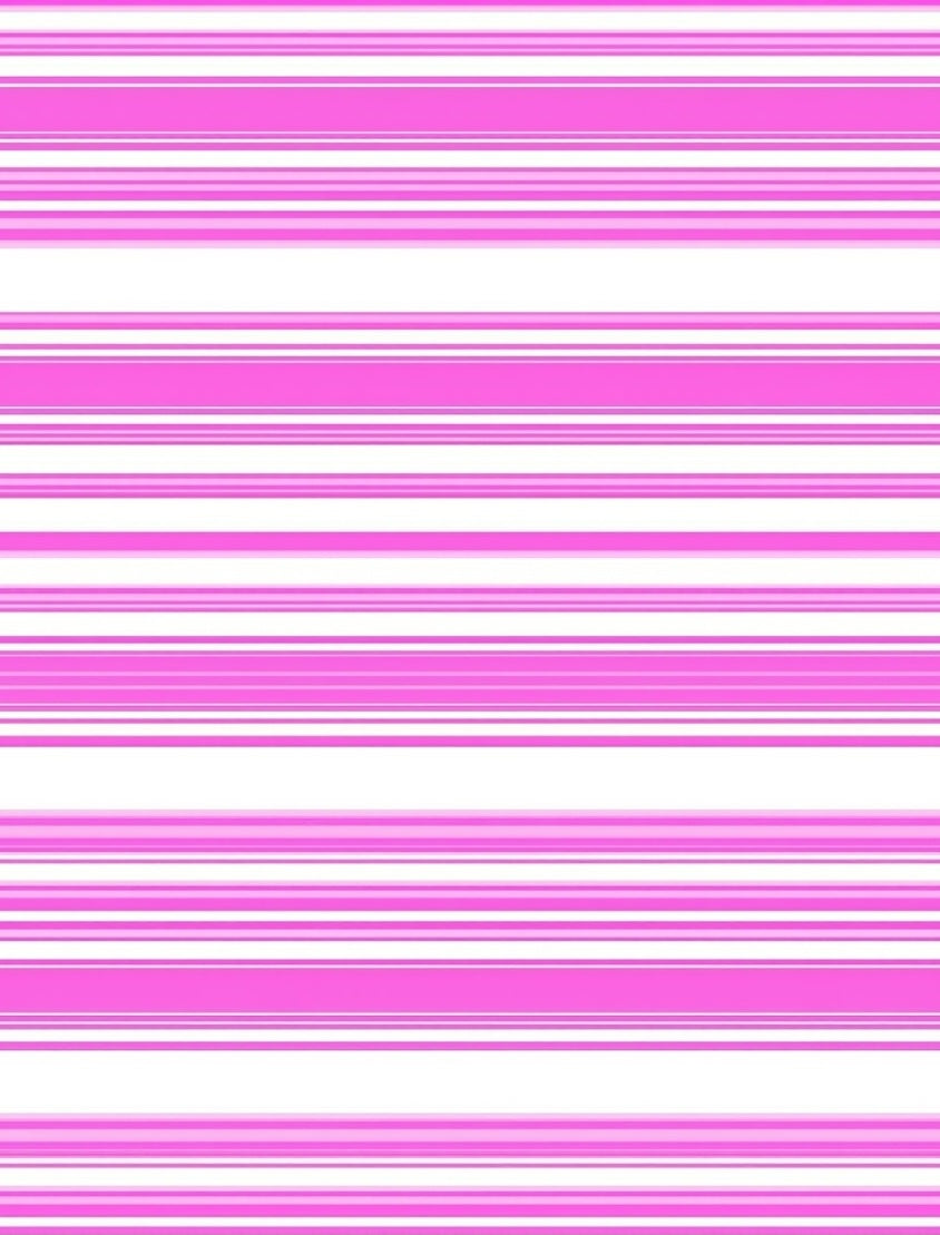 Pink White Wide Stripe Pattern Rug