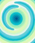 Abstract Swirls Bright Geometric Design Rug
