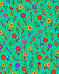 Bright Floral Pattern Delight Rug