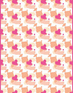 Abstract Heart Patchwork Pattern Rug