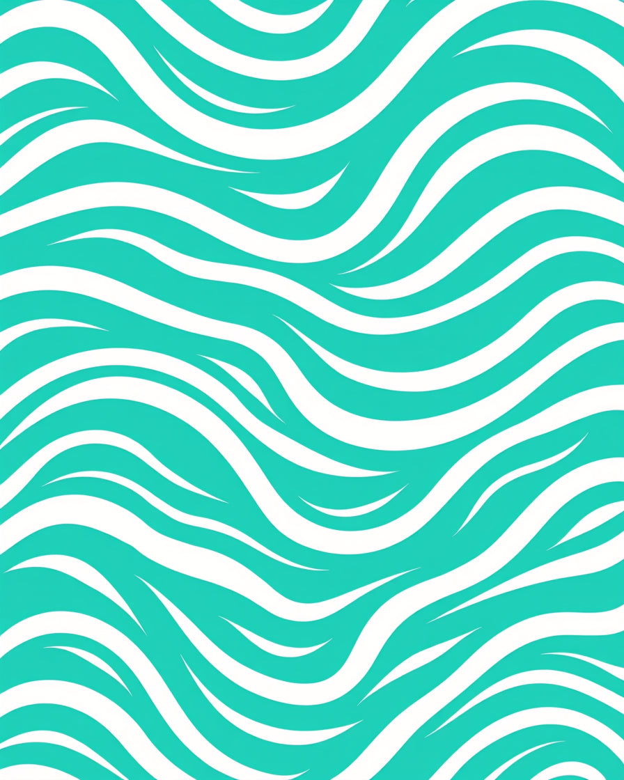 Aqua Waves Pattern Design Rug