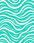 Aqua Waves Pattern Design Rug