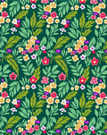 Lush Greenery Floral Pattern Rug