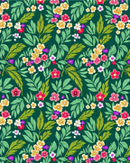 Lush Greenery Floral Pattern Rug