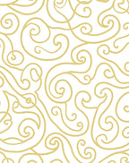 Golden Swirl Contemporary Pattern Rug