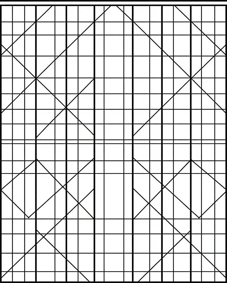 Bold Linear Geometric Pattern Rug