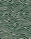 Wavy Lines Flowing Cream Pattern Rug
