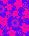 Vibrant Floral Wave Pattern Rug